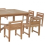 set 93 -- jordan side chairs (ch-0162) & 63 inch square dining table xxx-thick wood (tb-l029)